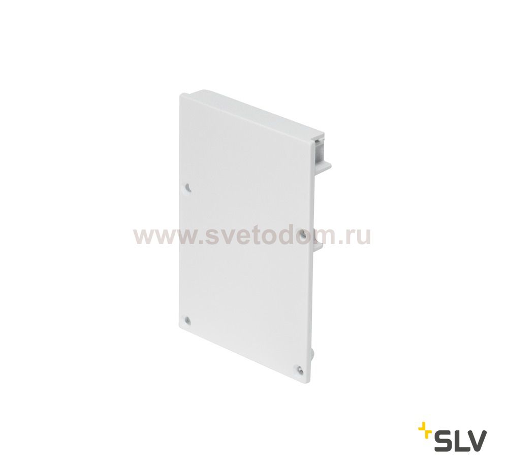 SLV 213481 GLENOS Endkappe f?r Profil 4970, mattweiss, 2 St?ck