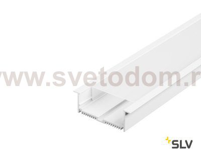 SLV 213511 GLENOS Profi-Einbau-Profil 8832-200 mit Cover, mattweiss, 2m