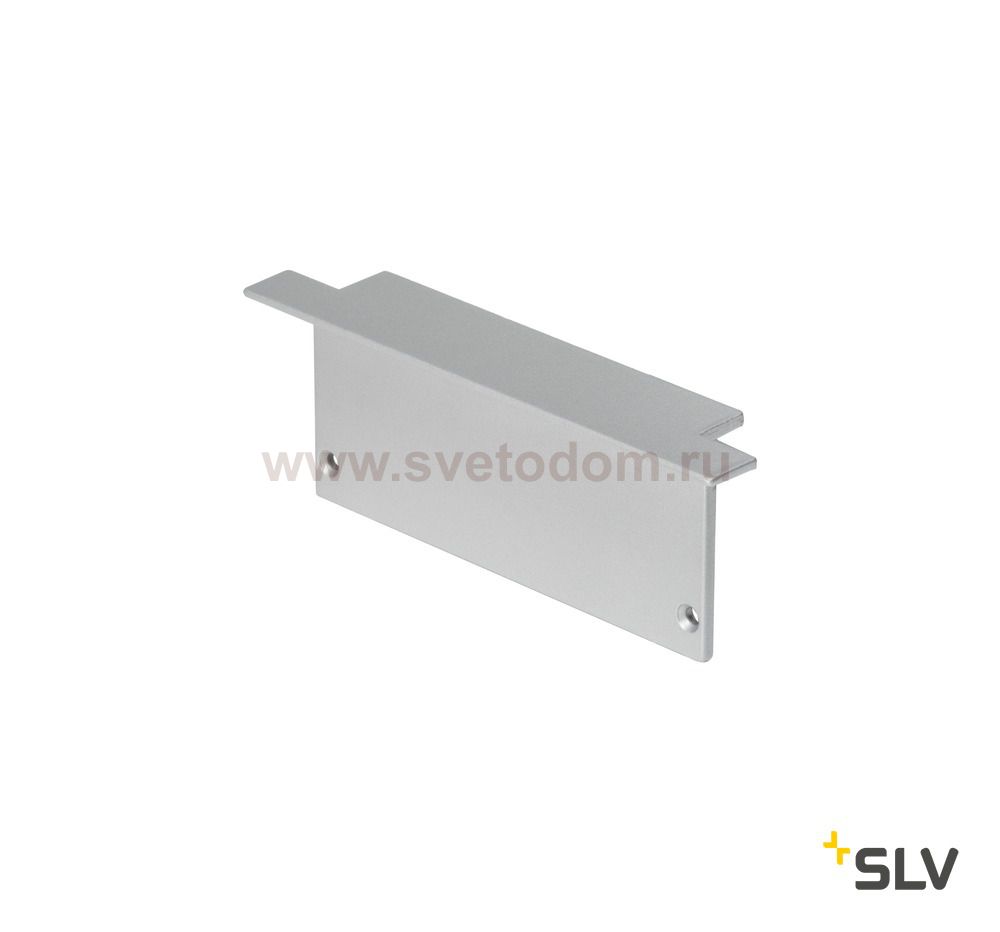 SLV 213524 GLENOS Endkappe f?r Profi- Einbau-Profil 8830, silber, 2 St?ck