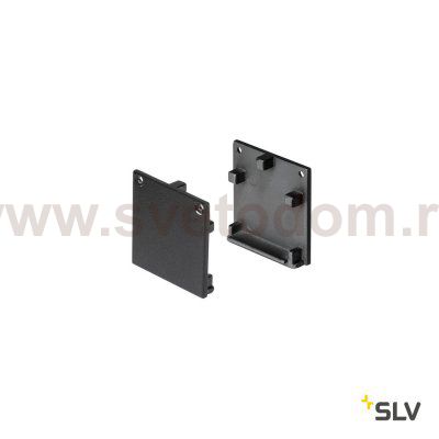 SLV 213650 GLENOS Endkappen Profi-Profil 3030, mattschwarz, 2 St?ck