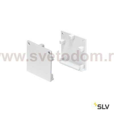 SLV 213651 GLENOS Endkappen Profi-Profil 3030, mattweiss, 2 St?ck
