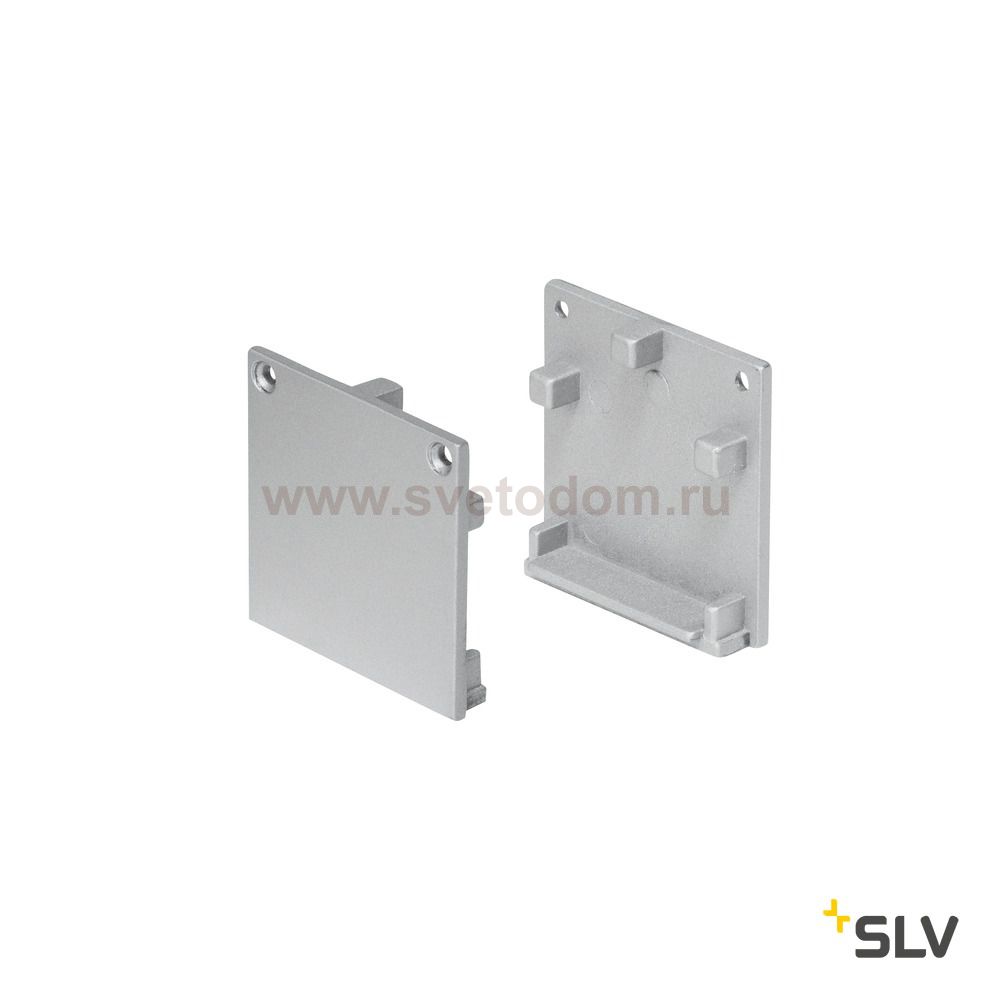 SLV 213654 GLENOS Endkappen Profi-Profil 3030, silber, 2 St?ck