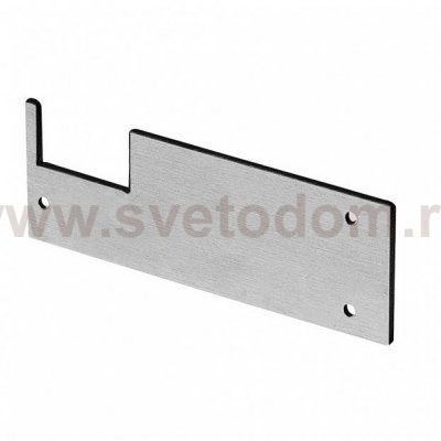 SLV 213680 GLENOS Endkappen Profi-Wandtr? ger-Profil, mattschwarz, 2 St?ck