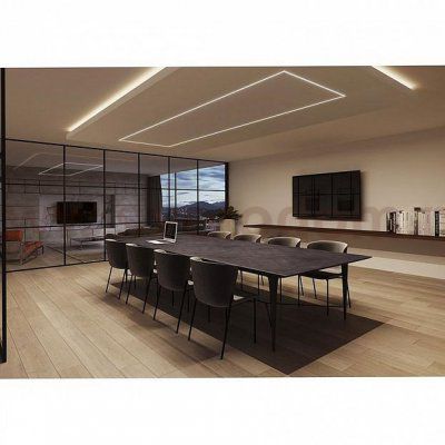 SLV 213861 GLENOS Linear-Einbau-Profil, 2508-100, alu eloxiert, 1m