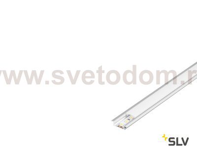 SLV 213862 GLENOS Linear-Einbau-Profil, 2508-200, alu eloxiert, 2m