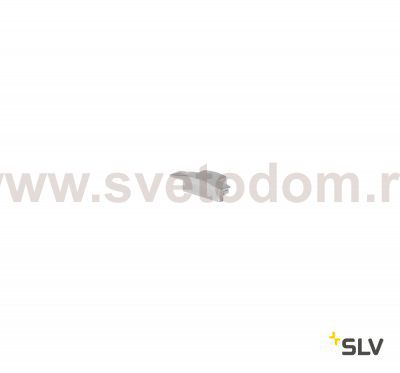 SLV 213874 GLENOS Endkappe f?r Linear- Einbau-Profil 2508, silber, 2 St?ck