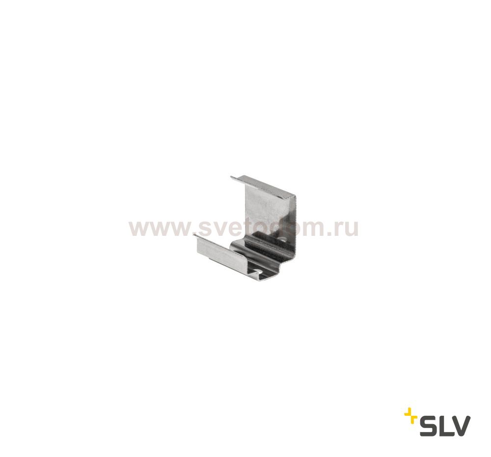 SLV 213939 GLENOS Halter f?r Linear-Eck- Profil 2720, Edelstahl, 2 St?ck