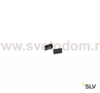 SLV 213970 GLENOS Endkappe f?r Linear- Profil 1107, mattschwarz, 2 St?ck