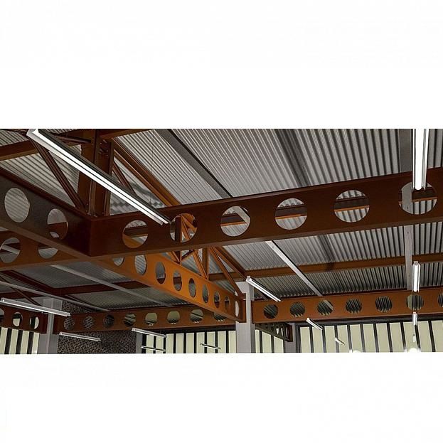 SLV 214434 GLENOS Industrial Profil Dome, alu-eloxiert, 2m