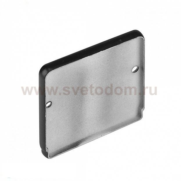 SLV 214450 GLENOS Endkappe f?r Industrial Profil Flat, mattschwarz, 2 St?ck