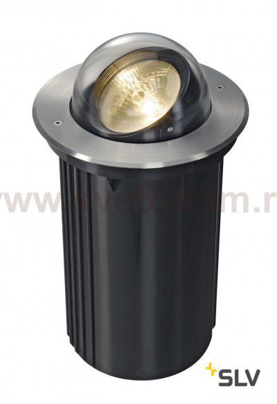 SLV 228370 DASAR BULLSEYE QRB111 Boden- einbaustrahler, rund, Edel- stahl 316, G53, max.50W