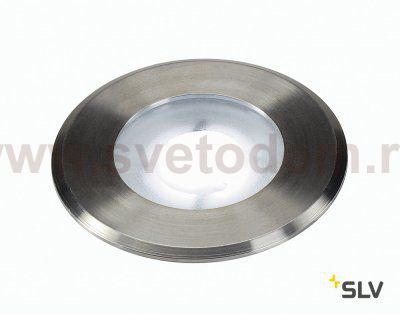 SLV 228411 DASAR FLAT LED 230V Bodenein- baustrahler, rund, 4,3W LED, weiss, Edelstahlblende