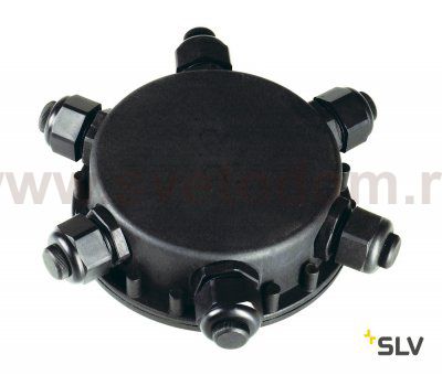 SLV 229260 ANSCHLUSSBOX RUND, 6-fach, IP55, 14mm Kabeldurchmesser