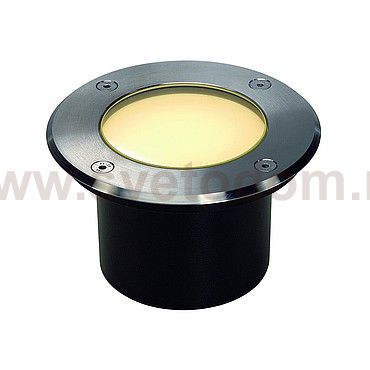 SLV 229312 DASAR 115 LED Bodeneinbau- strahler, Edelstahl 316, 3.8W, warmweiss, IP67