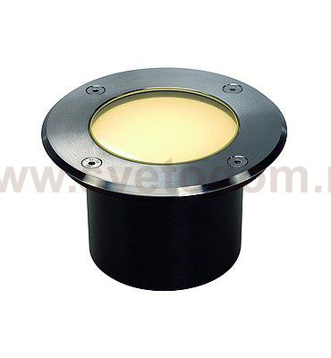 SLV 229312 DASAR 115 LED Bodeneinbau- strahler, Edelstahl 316, 3.8W, warmweiss, IP67