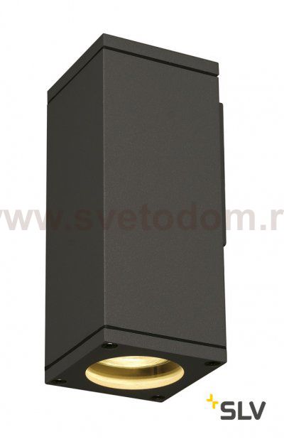 SLV 229525 THEO WALL OUT Wandleuchte, eckig, anthrazit, GU10, max. 35W