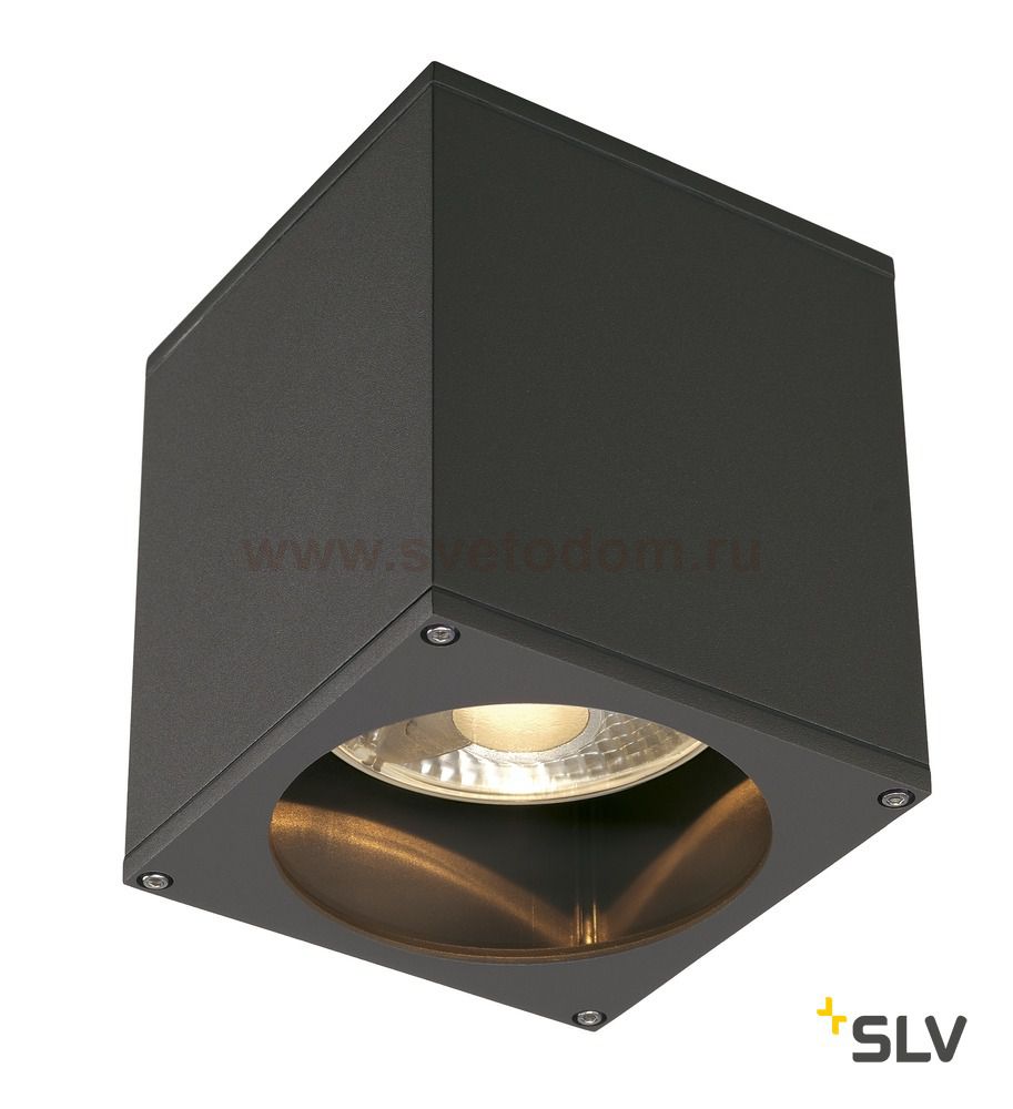 SLV 229555 BIG THEO CEILING OUT Decken- leuchte, eckig, anthrazit, ES111, max. 75W