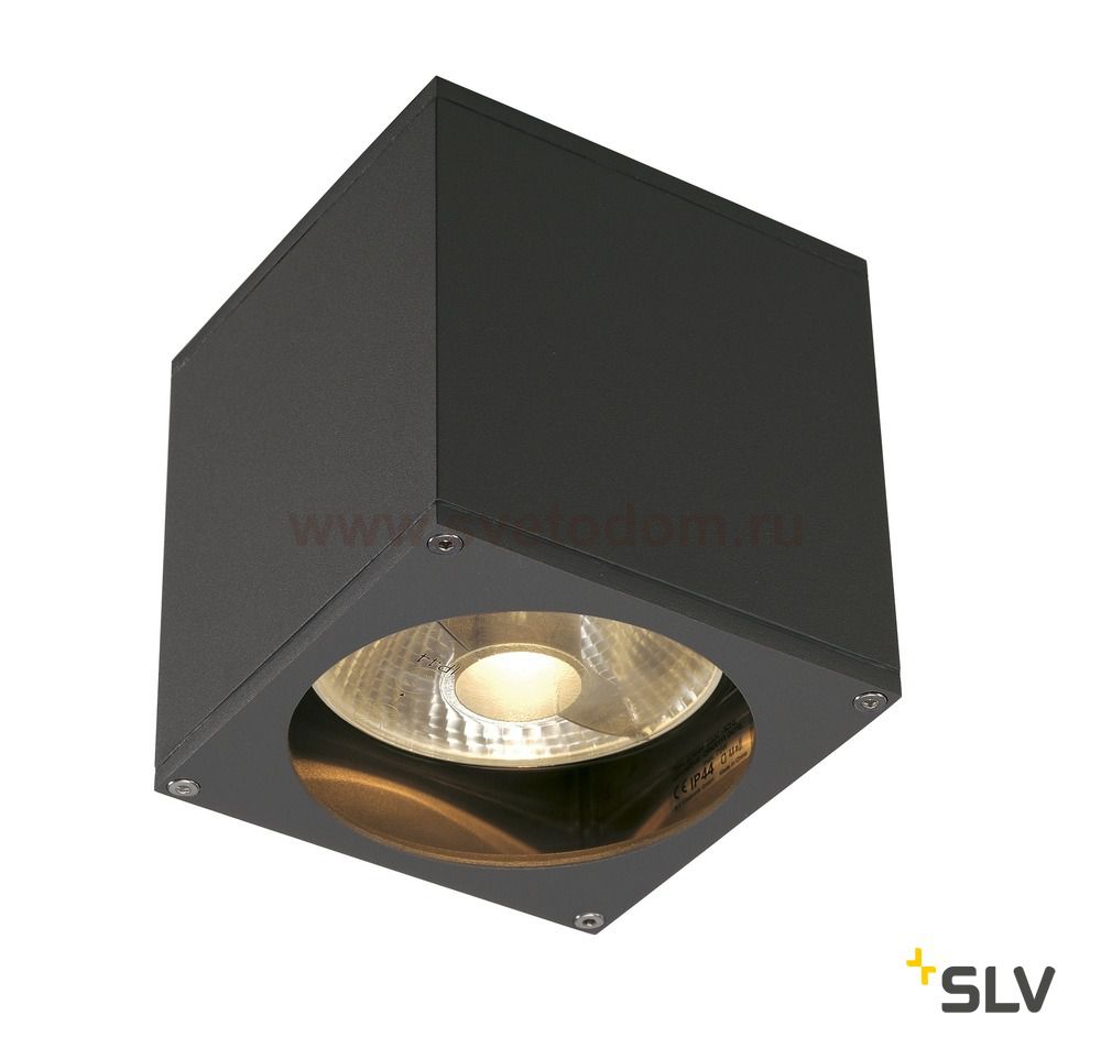 SLV 229565 BIG THEO WALL OUT Wand- leuchte, eckig, anthrazit, ES111, max. 75W