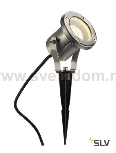 SLV 229740 NAUTILUS SPIKE EDELSTAHL, GU10, max. 35W, inkl. 1,5m Kabel und Stecker
