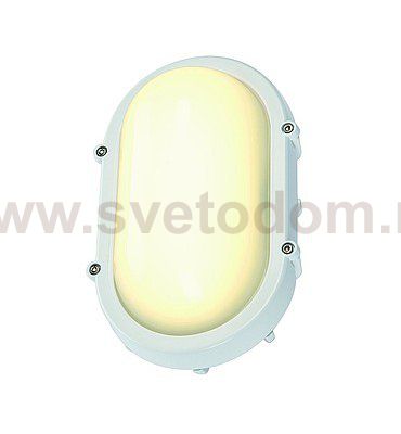 SLV 229921 TERANG Wand-und Deckenleuchte, oval, weiss, 8W LED, 3000K