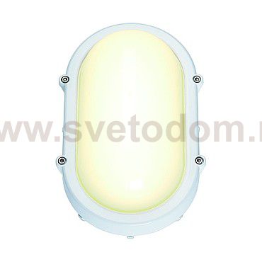 SLV 229921 TERANG Wand-und Deckenleuchte, oval, weiss, 8W LED, 3000K