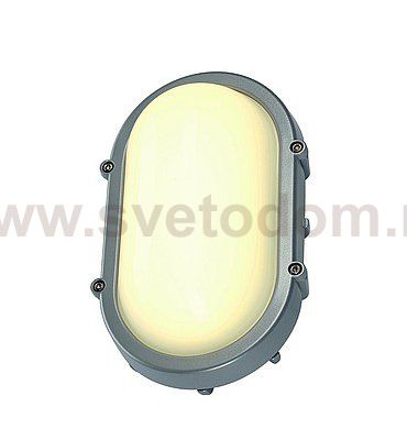 SLV 229924 TERANG Wand-und Deckenleuchte, oval, silber, 8W LED, 3000K