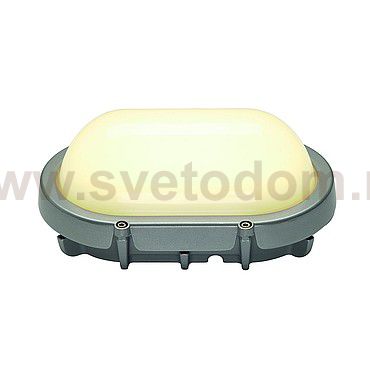 SLV 229924 TERANG Wand-und Deckenleuchte, oval, silber, 8W LED, 3000K