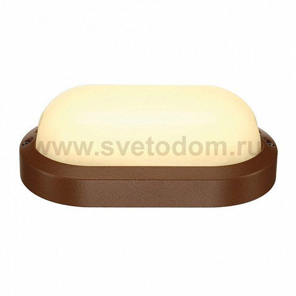 SLV 229937 TERANG 2 Wand- und Decken- leuchte, oval, rostfarben, 3000K, IP44