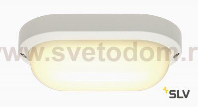 SLV 229941 TERANG 2 XL Wand- und Decken- leuchte, oval, weiss, 3000K, IP44