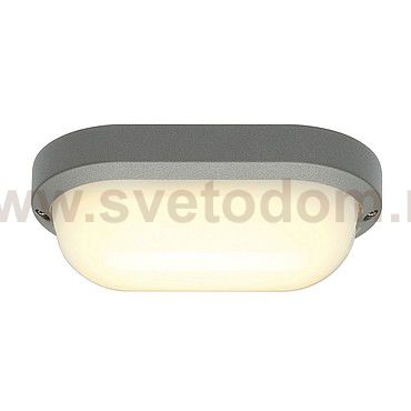 SLV 229944 TERANG 2 XL Wand- und Decken- leuchte, oval, silbergrau, 3000K, IP44
