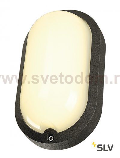 SLV 229945 TERANG 2 XL Wand- und Decken- leuchte, oval, anthrazit, 3000K, IP44