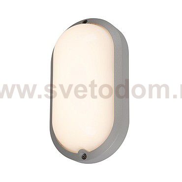 SLV 229954 TERANG 2 XL SENSOR, Wand- und Deckenleuchte, oval, silber- grau, 3000K, IP44