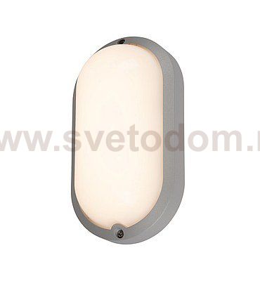 SLV 229954 TERANG 2 XL SENSOR, Wand- und Deckenleuchte, oval, silber- grau, 3000K, IP44