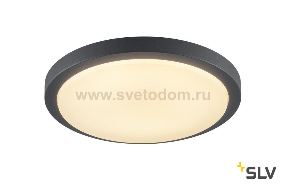 229965 SLV AINOS LED светильник накладной IP44 с LED 18Вт (20Вт), 3000К, 120°, 1430лм, антрацит