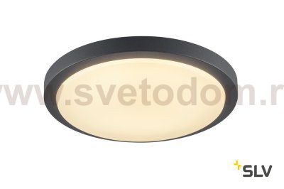 229975 SLV AINOS LED SENSOR светильник наклад. IP44 с датчиком и LED 18Вт (20Вт), 3000К, 120°, 1430лм, антрацит