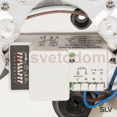 229975 SLV AINOS LED SENSOR светильник наклад. IP44 с датчиком и LED 18Вт (20Вт), 3000К, 120°, 1430лм, антрацит