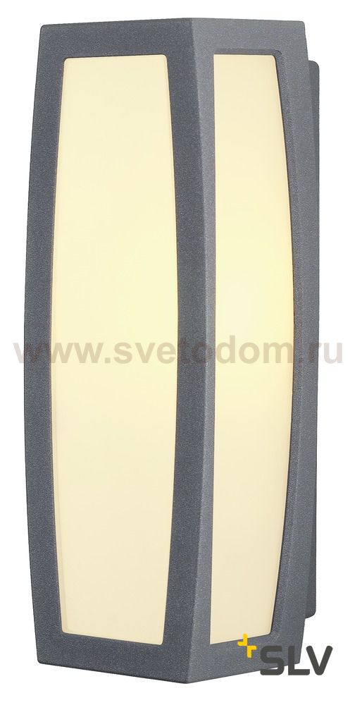 SLV 230085 MERIDIAN BOX Wandleuchte, anthrazit, E27, max. 25W, mit Sensor