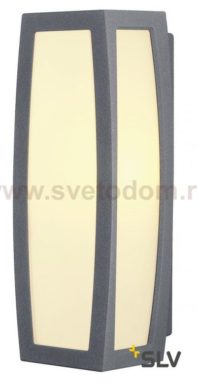 SLV 230085 MERIDIAN BOX Wandleuchte, anthrazit, E27, max. 25W, mit Sensor