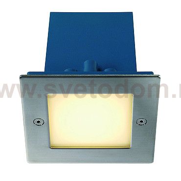 SLV 230132 FRAME OUTDOOR 16 LED Wand- einbauleuchte, quadratisch, Edelstahl, warmweiss