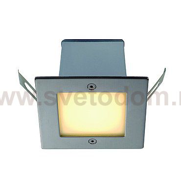 SLV 230132 FRAME OUTDOOR 16 LED Wand- einbauleuchte, quadratisch, Edelstahl, warmweiss