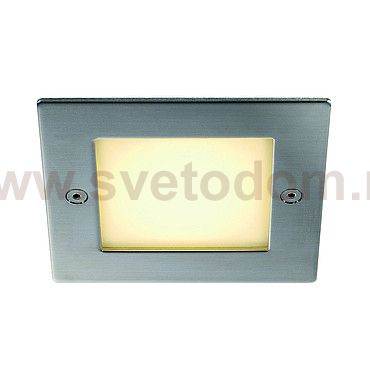 SLV 230132 FRAME OUTDOOR 16 LED Wand- einbauleuchte, quadratisch, Edelstahl, warmweiss