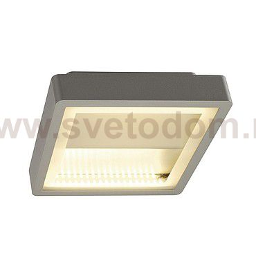 SLV 230894 INDIGLA WING Deckenleuchte, silbergrau, 2x36 SMD LED, 15W, 3000K, IP54