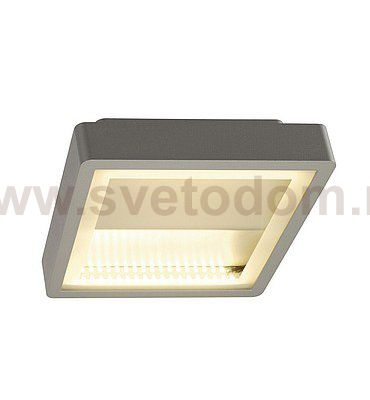 SLV 230894 INDIGLA WING Deckenleuchte, silbergrau, 2x36 SMD LED, 15W, 3000K, IP54