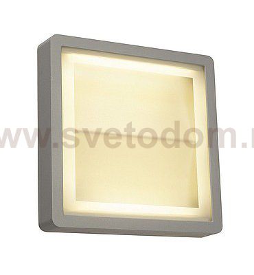 SLV 230894 INDIGLA WING Deckenleuchte, silbergrau, 2x36 SMD LED, 15W, 3000K, IP54