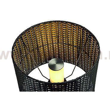 SLV 231395 ADEGAN MANILA SL Stehleuchte, PE Rattan anthrazit + SST 304 + Granit G654, E27, max. 24W