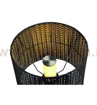 SLV 231395 ADEGAN MANILA SL Stehleuchte, PE Rattan anthrazit + SST 304 + Granit G654, E27, max. 24W