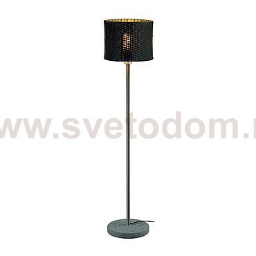 SLV 231395 ADEGAN MANILA SL Stehleuchte, PE Rattan anthrazit + SST 304 + Granit G654, E27, max. 24W