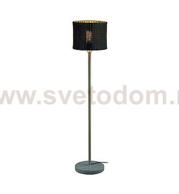 SLV 231395 ADEGAN MANILA SL Stehleuchte, PE Rattan anthrazit + SST 304 + Granit G654, E27, max. 24W