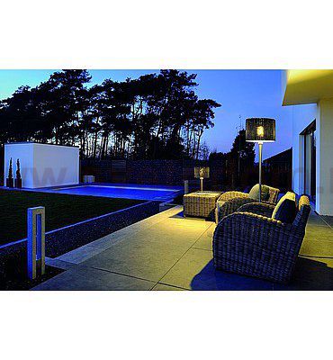 SLV 231395 ADEGAN MANILA SL Stehleuchte, PE Rattan anthrazit + SST 304 + Granit G654, E27, max. 24W