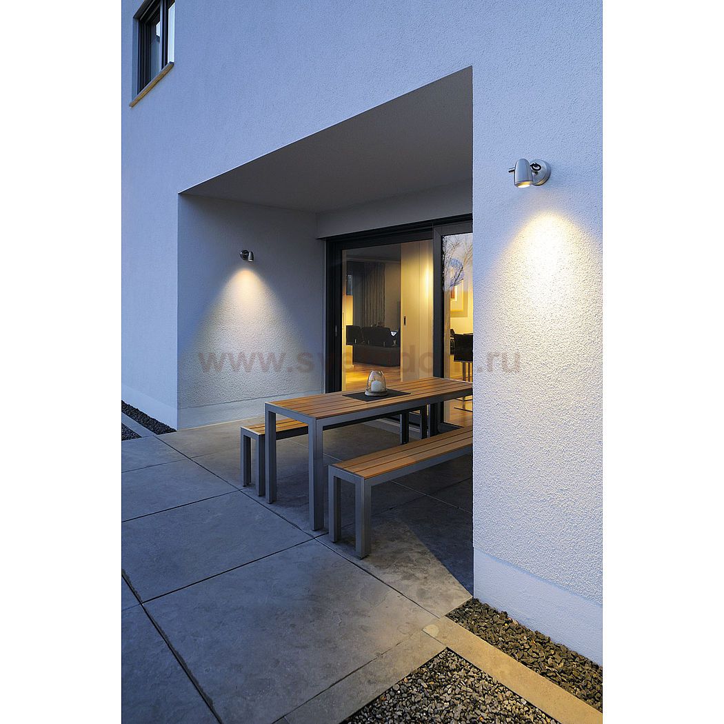 SLV 231662 CV-SPOT WALL GU10 Wand- und Deckenleuchte, Edelstahl, max. 4W